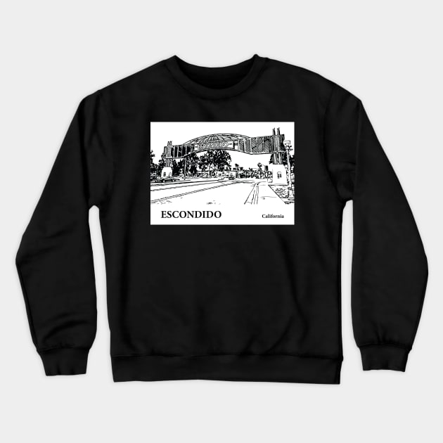 Escondido - California Crewneck Sweatshirt by Lakeric